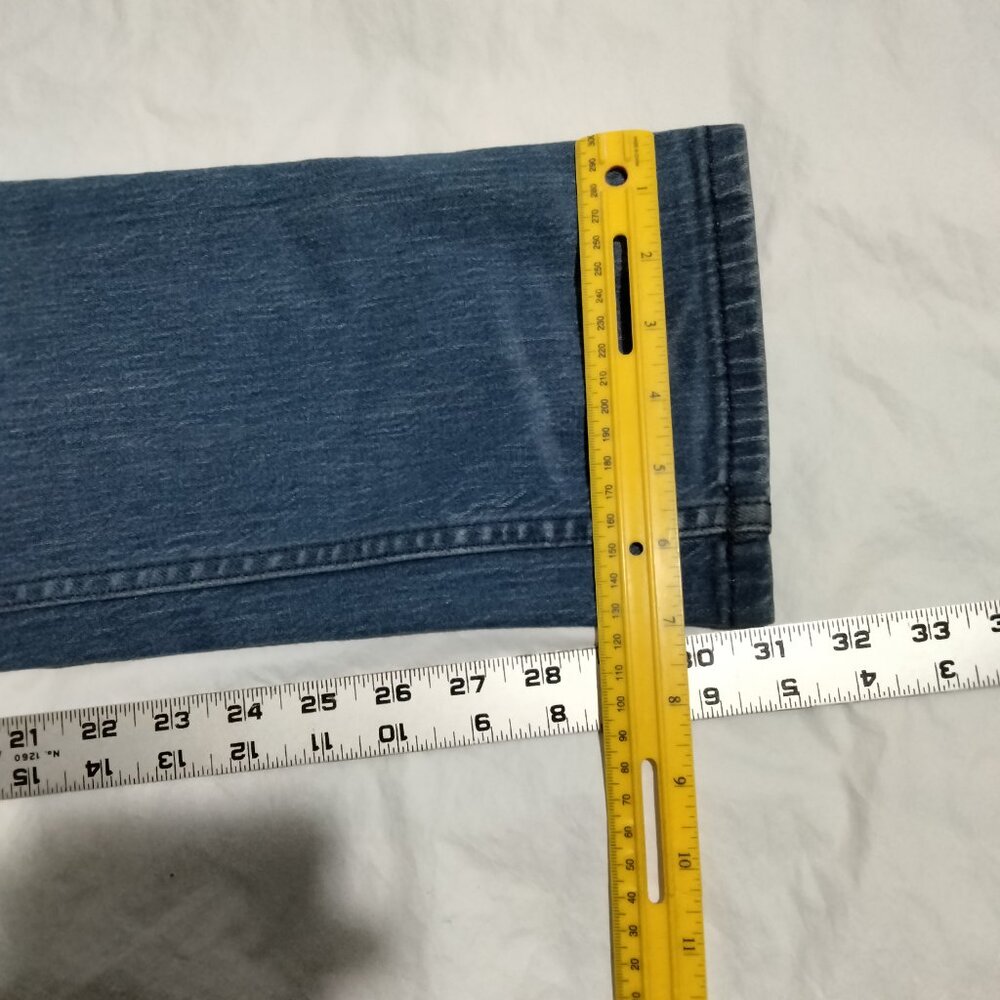 INC international concepts Slim Straight Denim Jeans Men’s 34x32(34x31) Blue - Picture 4 of 7